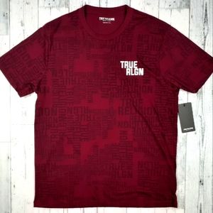 NEW! True Religion Zinfandel Men's XL Short Sleeve Tee Shirt T-shirt $59 NWT